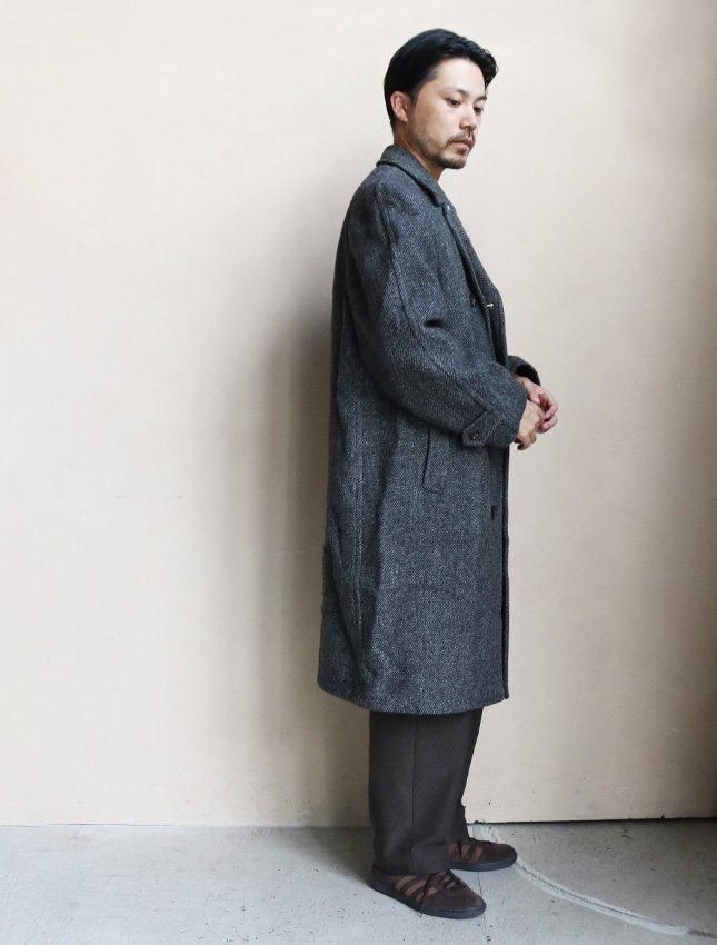 70s PLYMOUTH HARRIS TWEED ロングコート | 良好コンディション