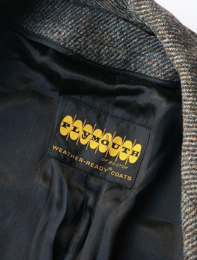 70s PLYMOUTH HARRIS TWEED ロングコート | 良好コンディション