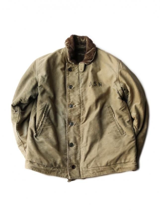 N-1 Deck jacket デッキジャケット　vintage SIZE40 40's VINTAGE U.S.NAVY N-1 DECK JACKETの通販 by M.J.K's shop