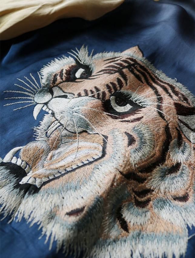 スカジャン/40s/50s/ヴィンテージ/タイガーヘッド/顔虎/スーベニア スカジャン/40s/50s/ヴィンテージ/タイガーヘッド/顔虎