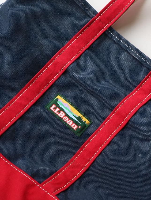 90s ワインレッドハンドル L.L.Bean Lサイズ ジップトップ