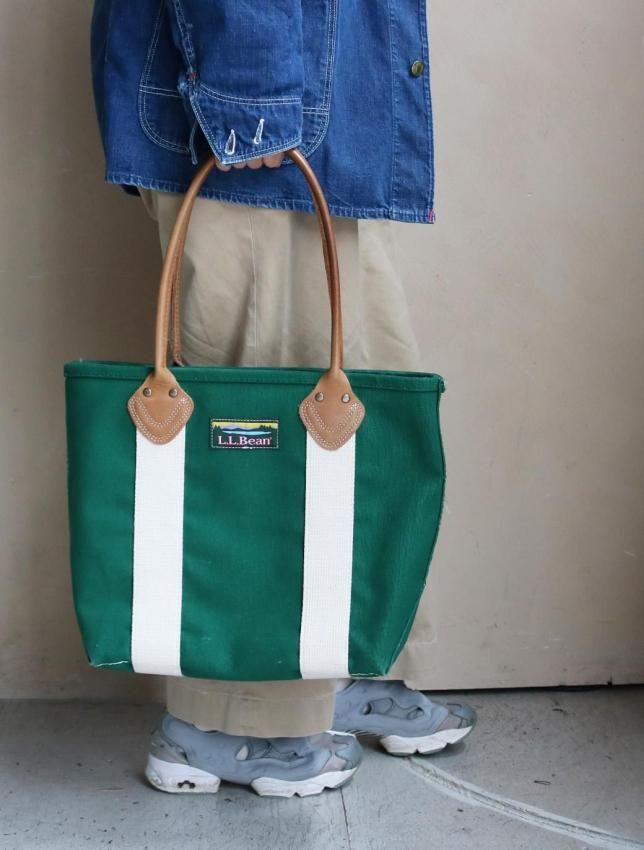 90s L.L.BEAN トートバッグ | レザー ハンドル - MATIN, VINTAGE