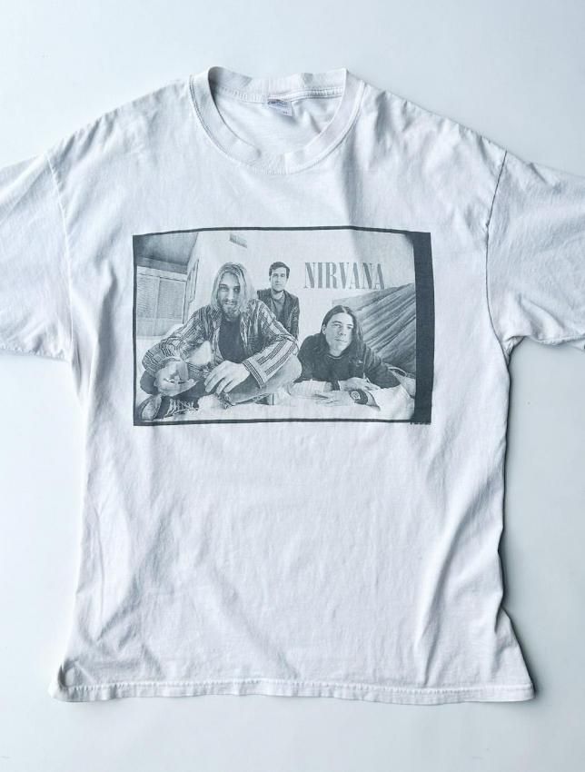 NIRVANA Tシャツ ANVIL製 バンドT 本物 NIRVANA T-SHIRT | 90s ANVIL製 XL - MATIN, VINTAGE OUTFITTERS