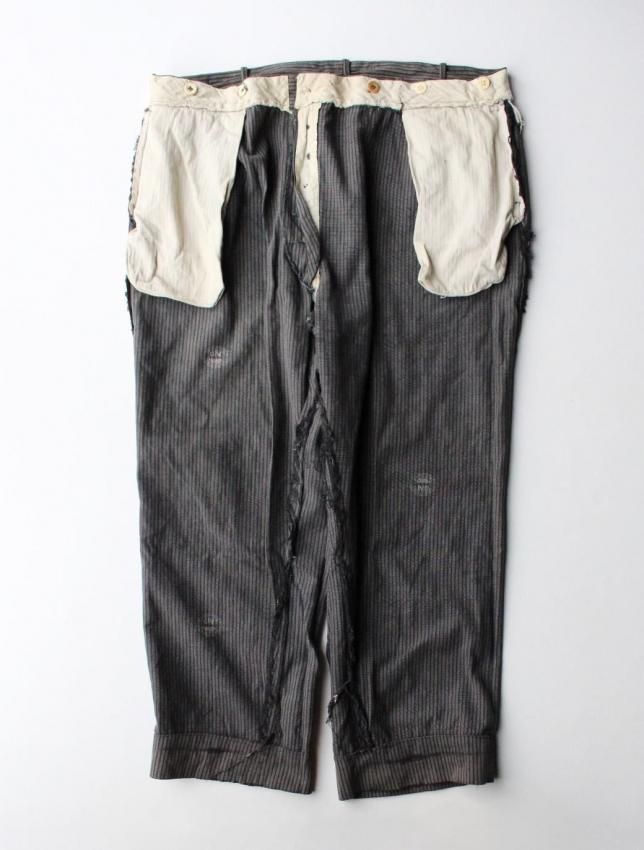 30sコーンファブリックストライプワークトラウザー|W38 - MATIN