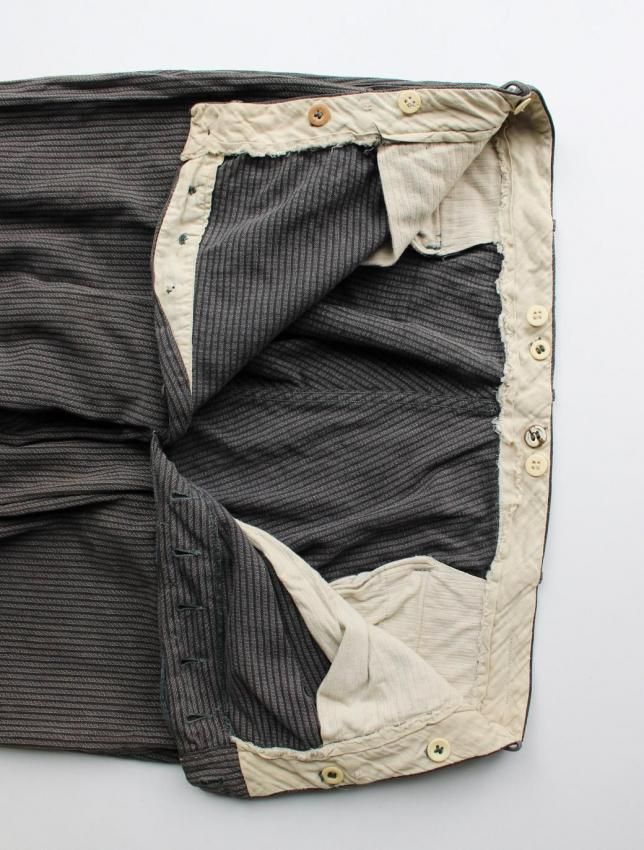 30sコーンファブリックストライプワークトラウザー|W38 - MATIN