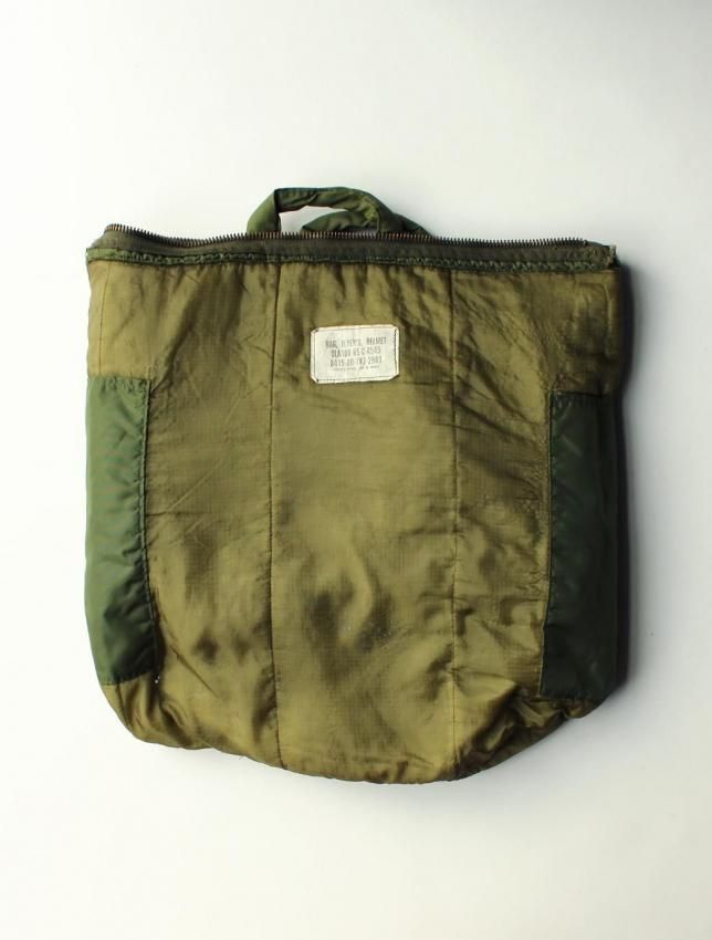 usaf ビンテージ　scovill ジッパー ヘルメットバッグ　80s 70s 80s USAF ヘルメットバッグ | SCOVILLジッパー - MATIN, VINTAGE