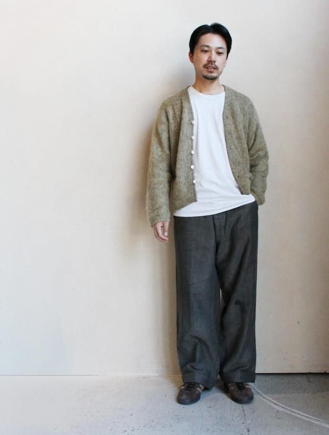 60s 極上 mohair cardigan モヘアカーディガン 毛足長　グレー 60s 