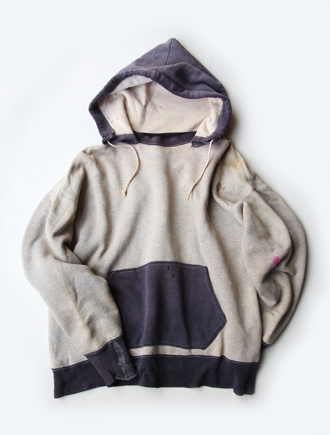 TWO TONE AFTER HOODIE SWEAT SHIRT - MATIN, VINTAGE OUTFITTERS