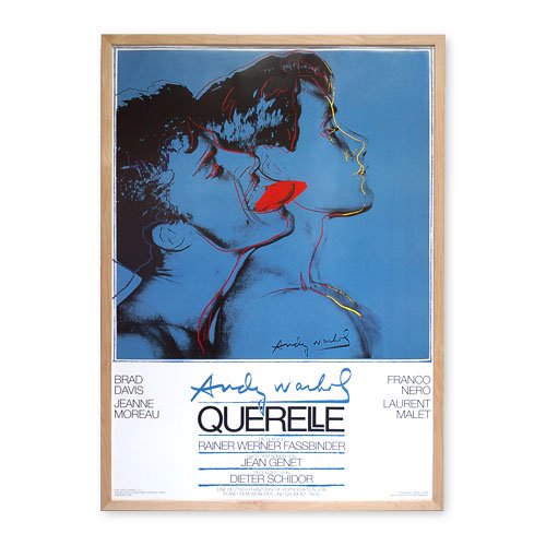 SALE】額付きポスター ウォーホル「Querelle Blue (1983)」 ※現品1点 