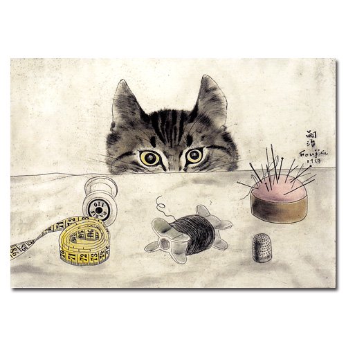 ポストカード　藤田嗣治「テーラーの猫 / The Tailor's Cat」 - 名古屋市美術館 ミュージアムショップ