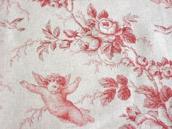 トワルドジュイ 熾天使 Rouge麻混 正規品トワルドジュイ フランス生地の専門店 Joie De Rose Paris トワルドジュイ 熾天使 Rouge麻混 正規品トワルドジュイ フランス生地の専門店 Joie De Rose Paris