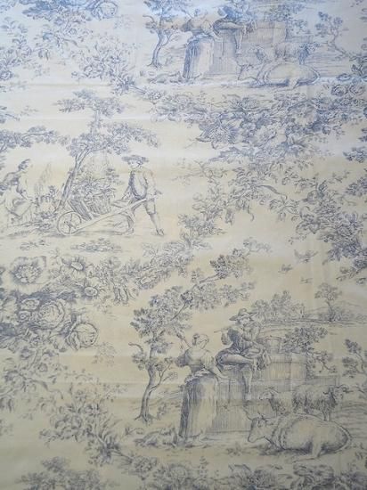 トワルドジュイ パストーレ Blue 正規品トワルドジュイ フランス生地の専門店 Joie De Rose Paris トワルドジュイ パストーレ Blue 正規品トワルドジュイ フランス生地の専門店 Joie De Rose Paris