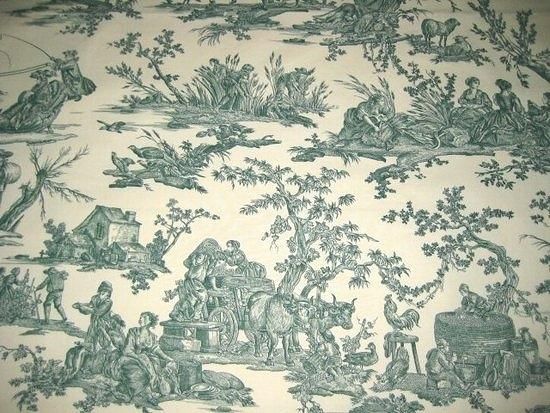 トワルドジュイ❣️ 1800年頃 フランス アンティーク フランスアンティーク・トワルドジュイ生地toile de jouy