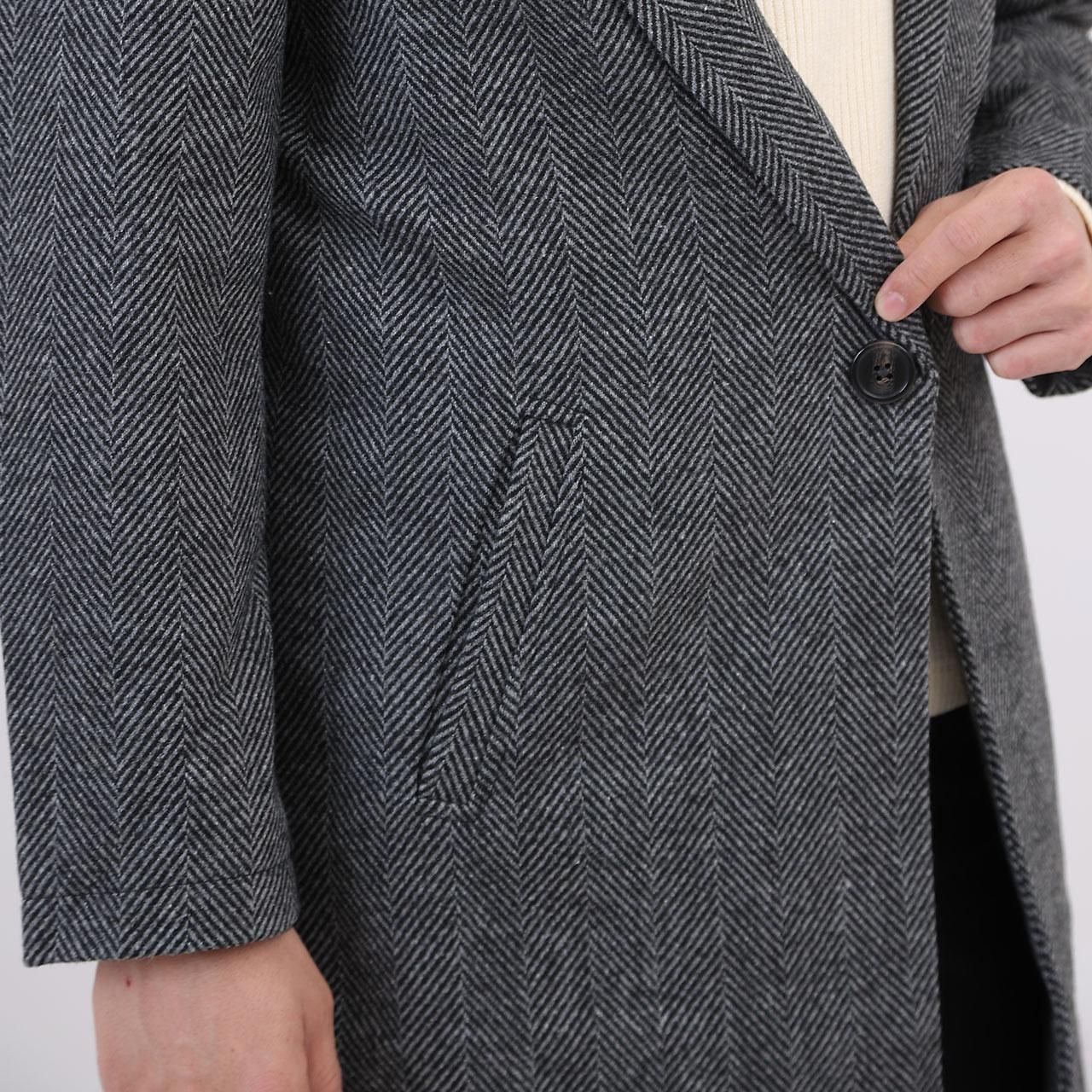 BOB ヘリンボーン チェスターコート グレー系 BOB ヘリンボーン チェスターコート グレー系 BOB ヘリンボーン