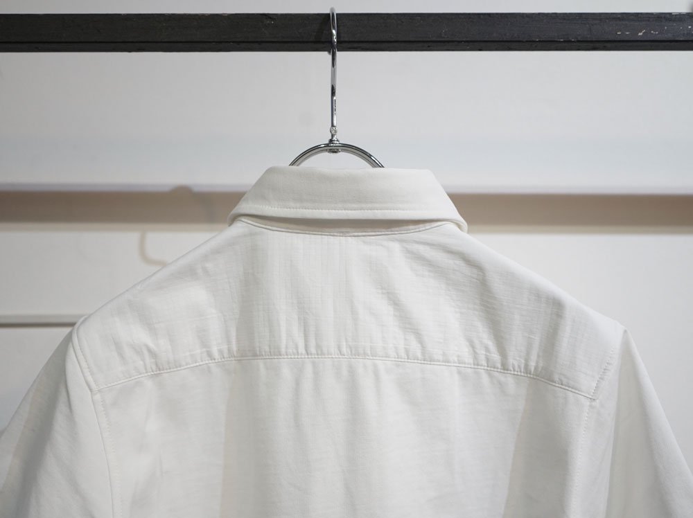 切り替え半袖ポロシャツ（ホワイト・XSサイズ）