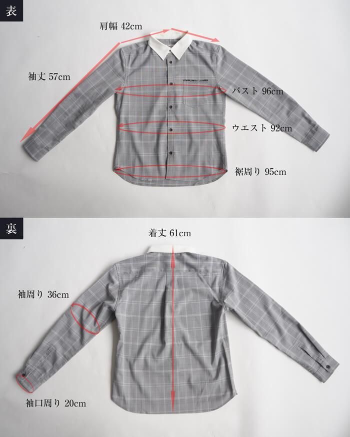 小柄 低身長な男性のためのグレーンチェッククレリックシャツ グレー メンズxsサイズ Retropics 小柄 低身長な男性のためのグレーンチェッククレリックシャツ グレー メンズxsサイズ Retropics
