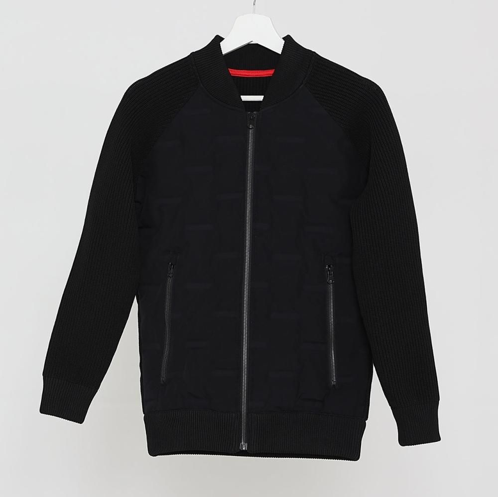 値下/新品 [グレースコンチネンタル]22AW ニットコンビジャケット　黒