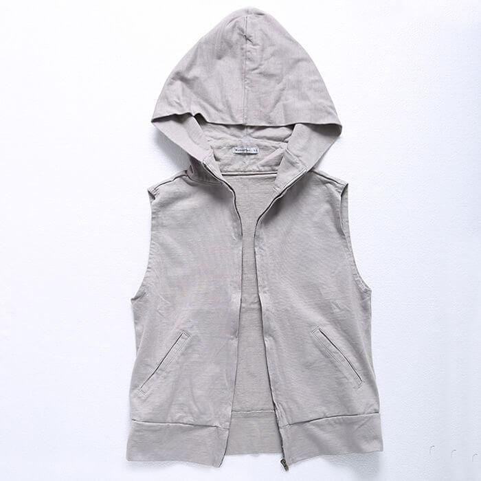 SUBLATIONS ノースリーブスエットパーカー【ASH GREY】 SUBLATIONS ノースリーブスエットパーカー【ASH GREY