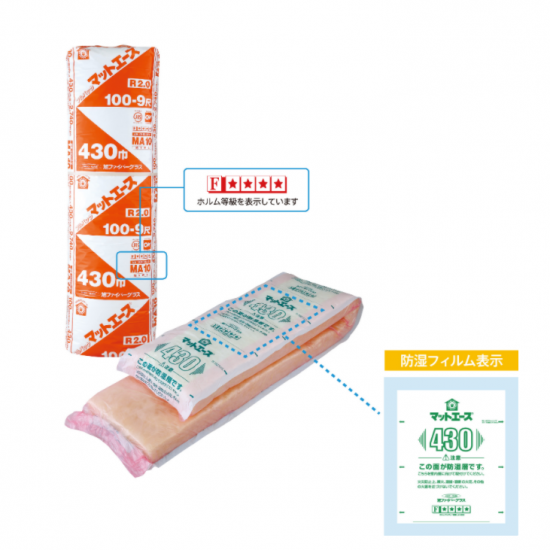 マットエース10 壁 天井用 密度10kの断熱材 尺モジュール メーターモジュール用 防湿フィルムは施工に便利な耳付き 知住建材 マットエース10 壁 天井用 密度10kの断熱材 尺モジュール メーターモジュール用 防湿フィルムは施工に便利な耳付き 知住建材