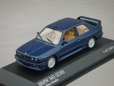 1/43 ミニチャンプス BMW M3 (E30) （ブルー） - ミニカーショップ