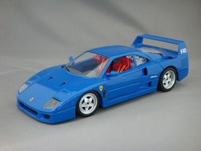 1/18 ブラーゴ フェラーリ F40 1987 （ブルー） - ミニカーショップ