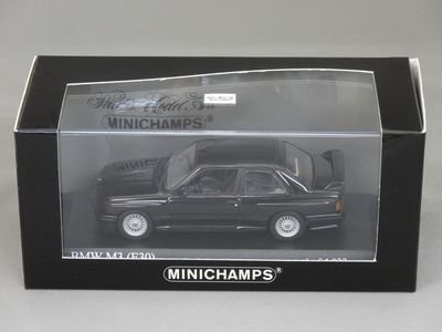 1/43 ミニチャンプス BMW M3(E30) 1987 （ブラック） - ミニカー 