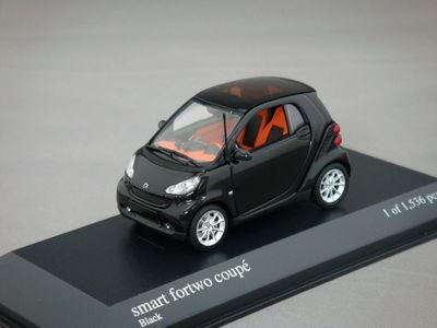 1/43 ミニチャンプス スマート フォーツー クーペ 2007 （ブラック