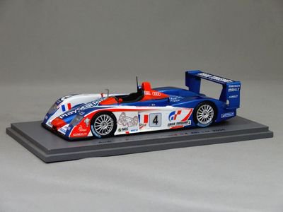 1/43 スパーク アウディ R8 Play Station LM 2005 #4 - ミニカー