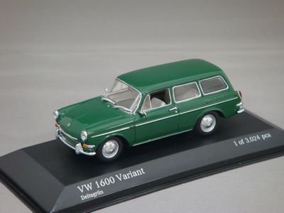 1/43 ミニチャンプス VW 1600 ヴァリアント 1966 （デルタグリーン 