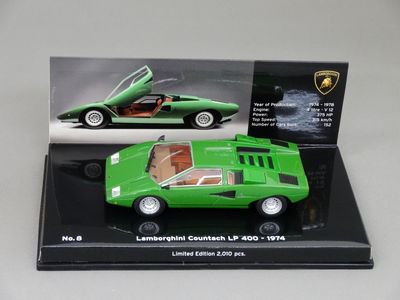 1/43 ミニチャンプス ランボルギーニ カウンタック LP400 1974 （グリーン） - ミニカーショップ　グリーンクラブ