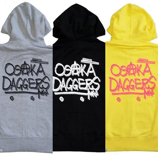 FUTURE SKATEBOARDING ZIPフードパーカー[OSAKA DAGGERS] | 大阪
