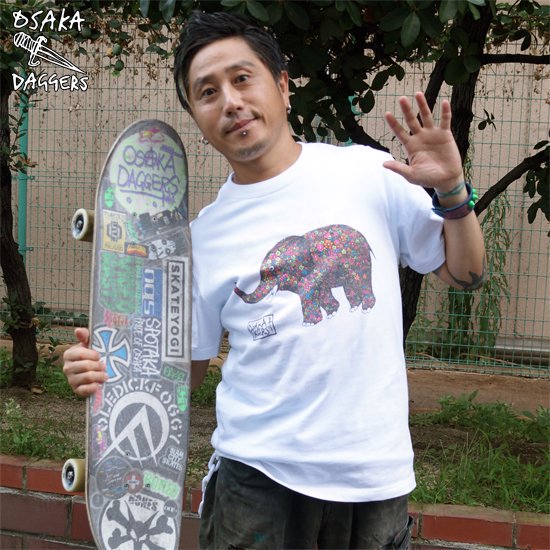 ELEPHANT Tシャツ [OSAKA DAGGERS] | | 大阪を拠点に独自性のあるスケートボードスタイルなOSAKA  DAGGERS(大阪ダガーズ)のtシャツです！ - WHATEVER-SHOP WEB-STORE