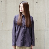 18AWhatra(ϥȥ) Micro Paisley Shirt [NAVY]ʥȥåץ