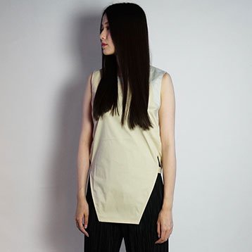 19SS】hatra(ハトラ) Equilibre Tank Blouse [BEIGE]（トップス）