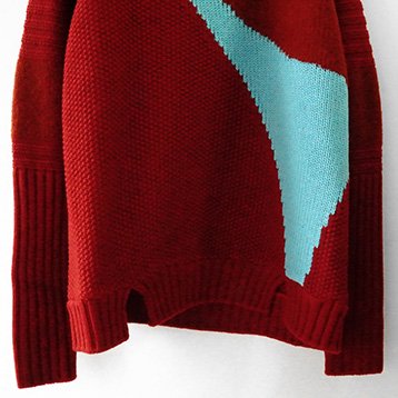 【20AW】HATRA(ハトラ) SOV Knit Sweater [RED]（トップス）
