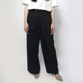 20AWHATRA(ϥȥ) Wide Organ Trousers [Navy]ʥܥȥॹ
