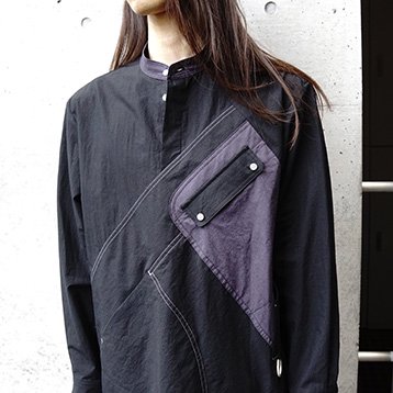 【21SS】HATRA(ハトラ) Ornis Shirt [BLACK]（トップス）