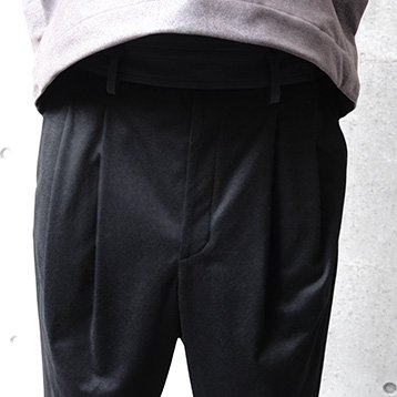 【22SS】HATRA(ハトラ) Moc Jersey Trousers [black]（ボトムス）