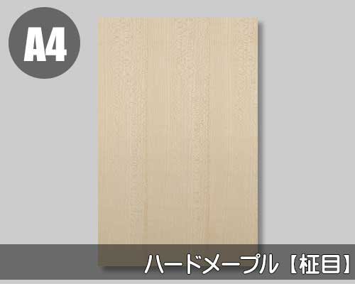 ハードメープル柾目の天然木ツキ板シート「ノーマルタイプ」Ａ4サイズの販売。天然木をリーズナブルな価格で提供