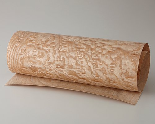 タモ玉杢の天然木ツキ板シート「クイックタイプ」300*1800サイズの販売。簡単に貼れて高級感・手触り・癒し・オリジナル感がアップ