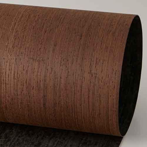 ウェンジ柾目は色が濃く高級な天然木ですがツキ板シート「ノーマル
