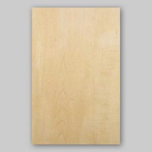 【ハードメープル板目】A4サイズ（特殊紙貼）天然木のツキ板シート「イージータイプ」