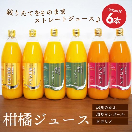 道の駅にも出品しております！愛媛県産えひめみかんジュース1000㎜×12本入りストレート果汁です。温州みかんです。 - 飲料