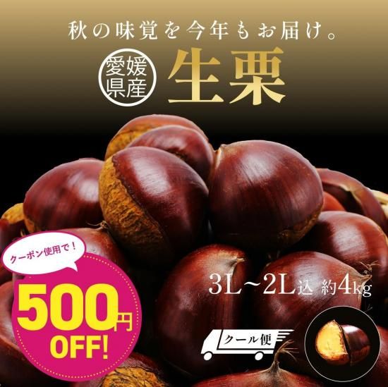 ちくわ様　生栗　3キロ ちくわ様 生栗 3キロ