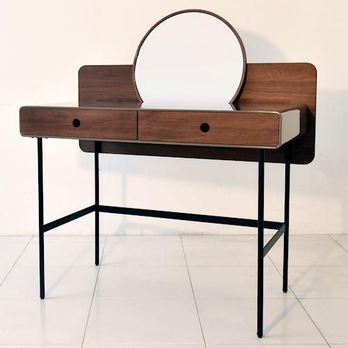 GARTガルト/テレンTelenドレッシングデスクテーブル【ラウンドミラー付