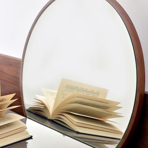 GARTガルト/テレンTelenドレッシングデスクテーブル【ラウンドミラー付