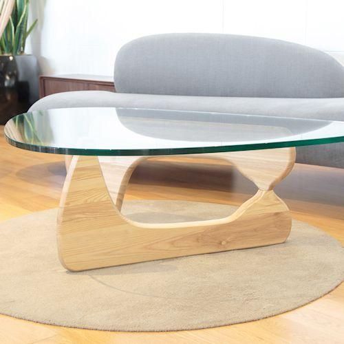 イサム・ノグチ/コーヒーテーブル19mm強化ガラス×アッシュ材3