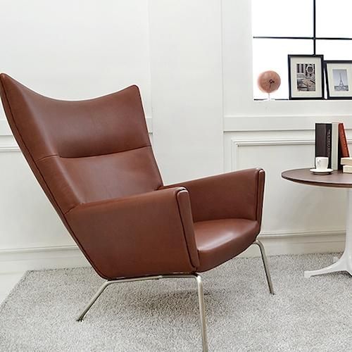 北欧リプロダクト/WingChairウィングチェアNo.445【レザー仕様