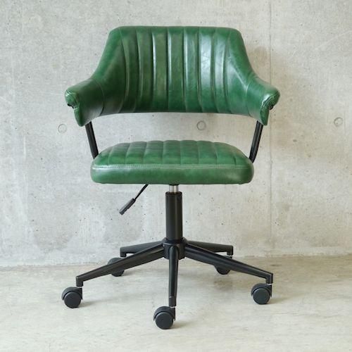 作業用チェア　ワークチェア　図工室　レトロチェア　緑　レザー　木製 6154Kr-l35L._UF350,350_QL50_.jpg