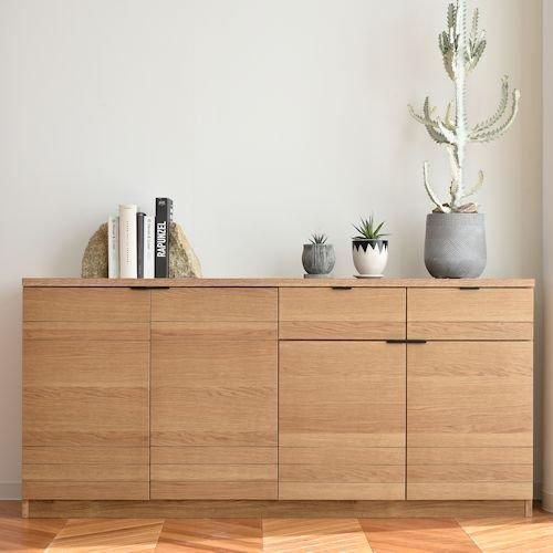 GARTガルト/北欧テイストオーク突板サイドボードEtelエテル